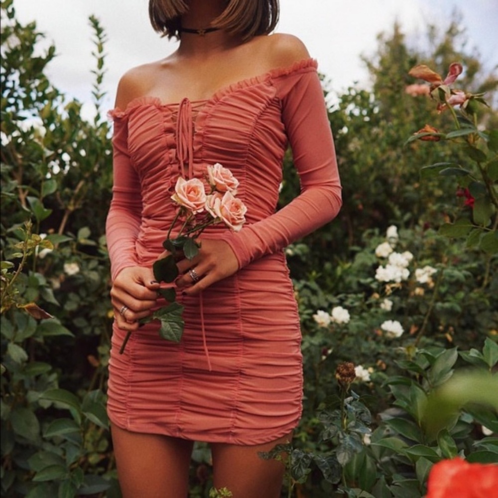 Majorelle Darling Dress in Deep Blush NWT